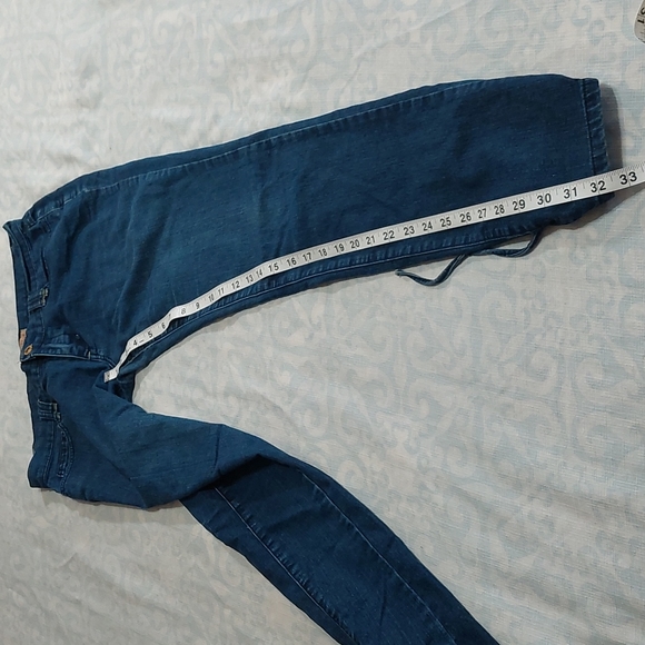 What's Hot Juniors Stretch Jeans W/lace Up At Ankles Size 7. - Picture 4 of 8